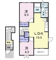 ファミ－ルメゾンCの間取り画像