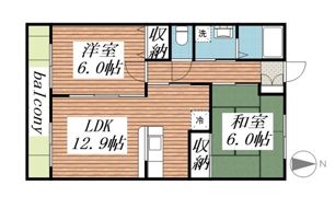 プレステージYamamotoの間取り画像