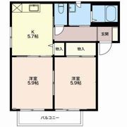 クレセールさくら Aの間取り画像