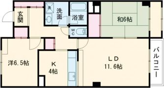 西大畑エルヴェの間取り画像