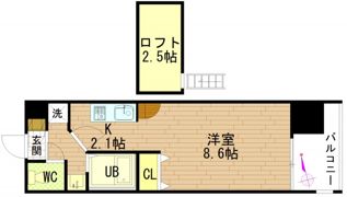 グラビスコート紙屋町の間取り画像