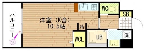 グラビスコート広島駅前通りの間取り画像