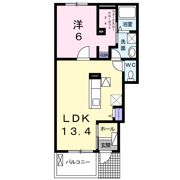 river sideはるか Aの間取り画像