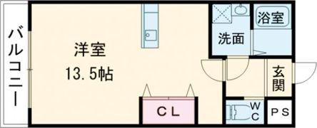 ジーメゾン法蓮町の間取り画像