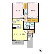 クレアール Bの間取り画像