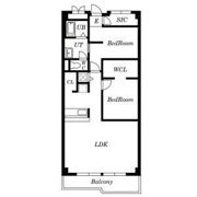 里水マンションAの間取り画像