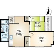 コーポかみすなの間取り画像