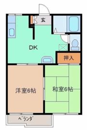 アレイ若宮Bの間取り画像