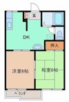 アレイ若宮Bの間取り画像