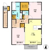 サンクレール Aの間取り画像
