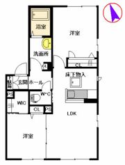 トップスターコート宮崎 B棟の間取り画像