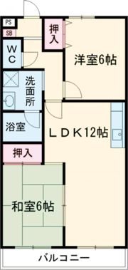 グリーンロード草間の間取り画像