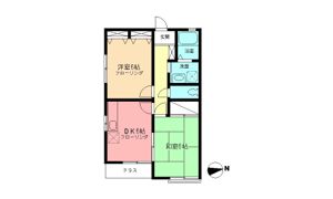 ハイツ天神の間取り画像