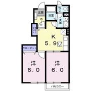 ティンカーベルCの間取り画像