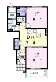 ブルックヴィラAの間取り画像