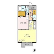 クレール・ヴィラージュⅡの間取り画像