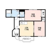 デラベリーテAの間取り画像