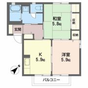 パステル・コート Aの間取り画像