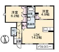 シェソア Aの間取り画像