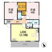 クレストコート A/Bの間取り画像