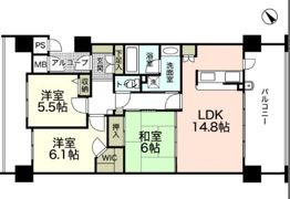 ナタリーマリナタウンセンターコートの間取り画像