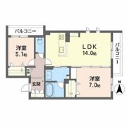 シャーメゾンステージ松山の間取り画像