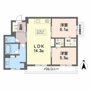 シャーメゾンステージ松山の間取り画像