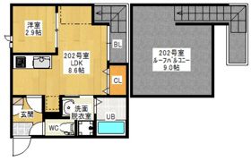 GRANDTIC 赤月（仮GRANDTIC 向洋）の間取り画像