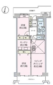 コーポレート草加旭町 1号棟の間取り画像