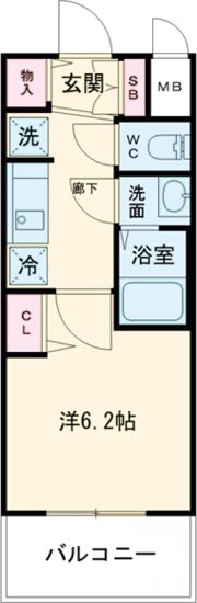 プレサンス神戸水木通ルミエスの間取り画像
