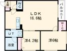Walpole Park 千歳の間取り画像