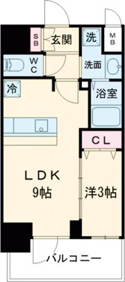 プレサンス神戸水木通ルミエスの間取り画像