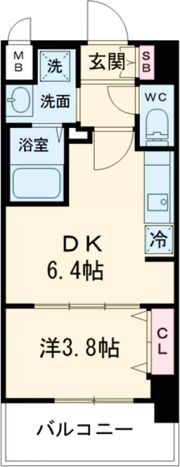 プレサンス神戸水木通ルミエスの間取り画像