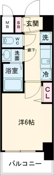 プレサンス神戸水木通ルミエスの間取り画像