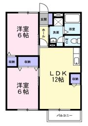 ディアコートの間取り画像