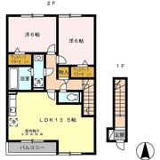 アーデ フライア Bの間取り画像