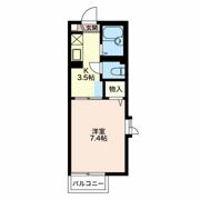 オアシス Eの間取り画像