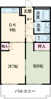 グリーンヒルズの間取り画像