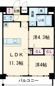 プレサンス名古屋菊井セルカの間取り画像