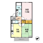 ラフィネ北間の間取り画像