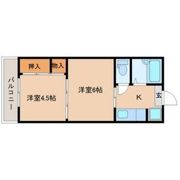 平和マンション上杉の間取り画像
