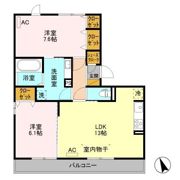 ルービーパレス Ⅱの間取り画像