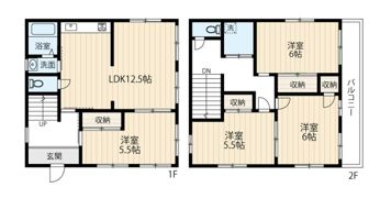 相模原市光が丘戸建の間取り画像