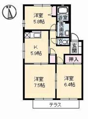 トータス井上 C棟の間取り画像