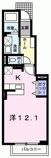 サンライズ芳川Ⅱの間取り画像
