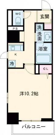フレール江坂レジデンシャルの間取り画像