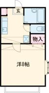 クレセール蒲町弐番館の間取り画像