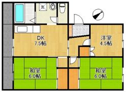 マンション若松の間取り画像