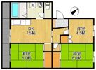 マンション若松の間取り画像
