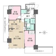 ブランズタワー・ウェリス心斎橋SOUTHの間取り画像